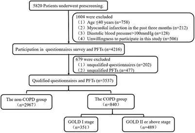 Screening performance of COPD-PS scale, COPD-SQ scale, peak expiratory flow, and their combinations for chronic obstructive pulmonary disease in the primary healthcare in Haicang District, Xiamen City